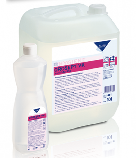 Orosept VK Hochleistungs-Desinfektionsreiniger, 10 l, UN-Nummer: 1903, Klasse 8, VG III