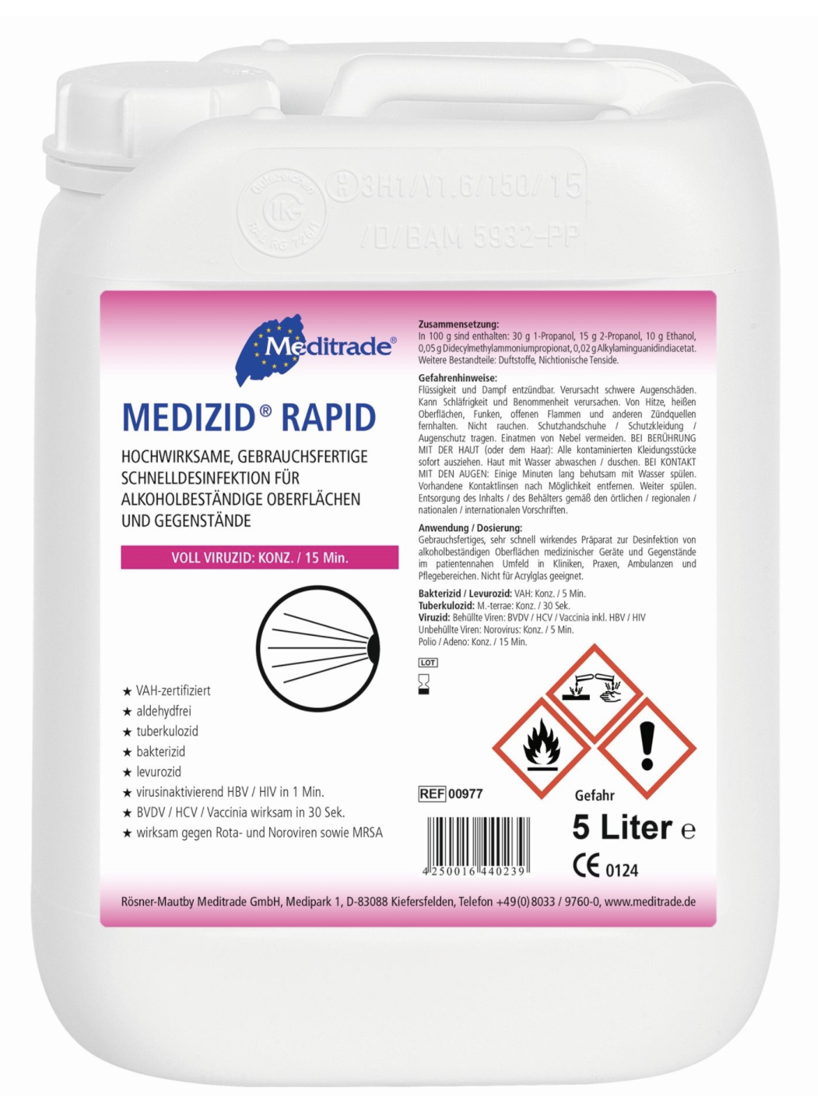 Meditrade Medizid Rapid Flächendesinfektion (500ml) Ab 3,22 - View #4